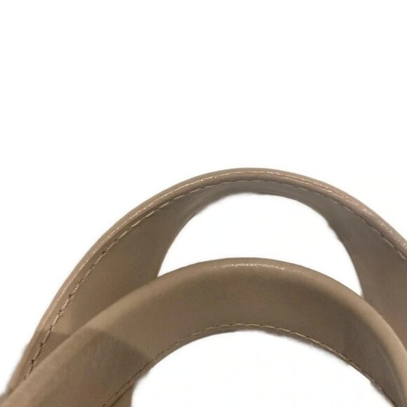 Auth FURLA - Pink Beige White Leather Tote Bag - Picture 5 of 10